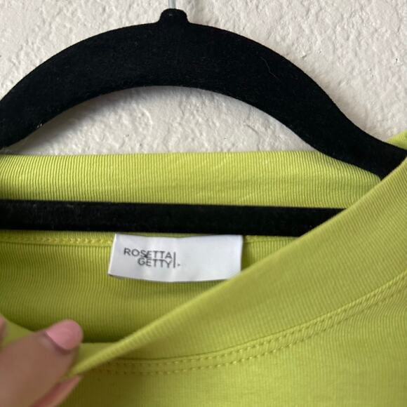 Rosetta Getty Crewneck Cotton T-shirt In Apple Size Small - Picture 3 of 8